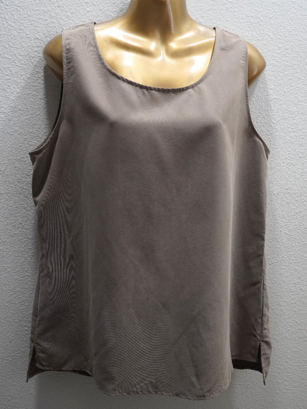 Chico's Taupe Modal Blend Tank Top size 2